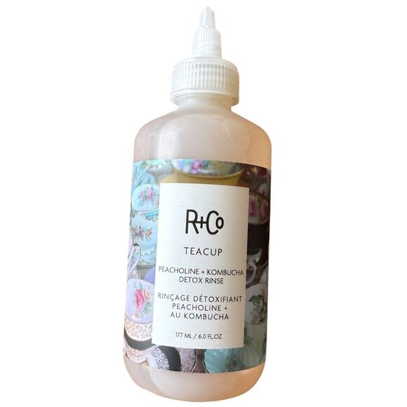 R+Co Teacup Peacholine + Kombucha Detox Rinse Light Conditioning Haircare NEW - Picture 1 of 5